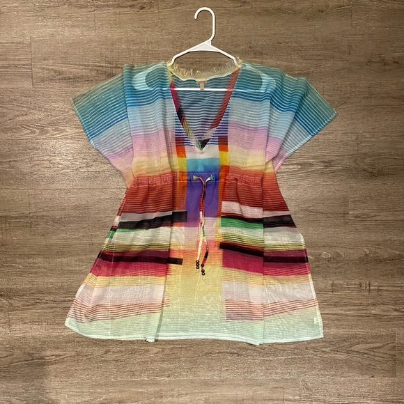 Echo Butterfly Caftan Swim Cover-Up - Picture 2 of 3